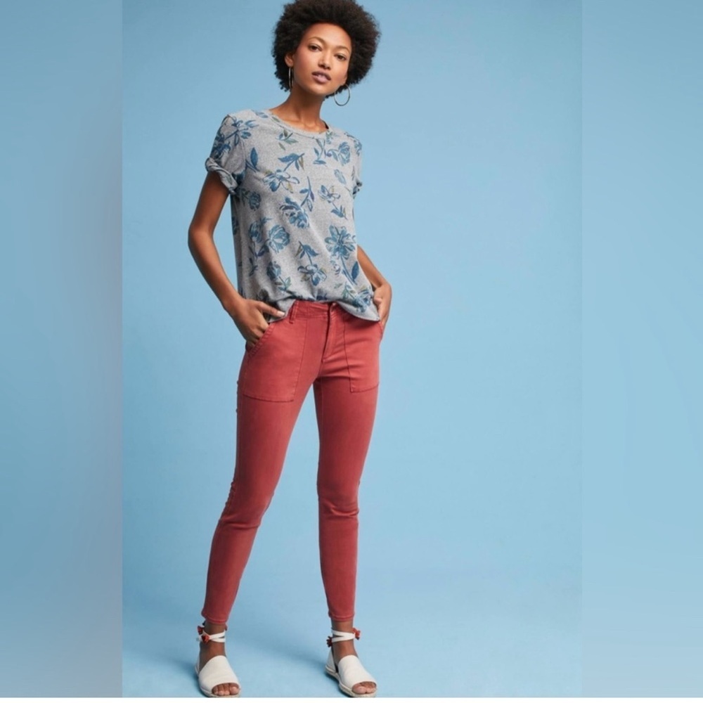 Anthropologie Hei Hei pants red